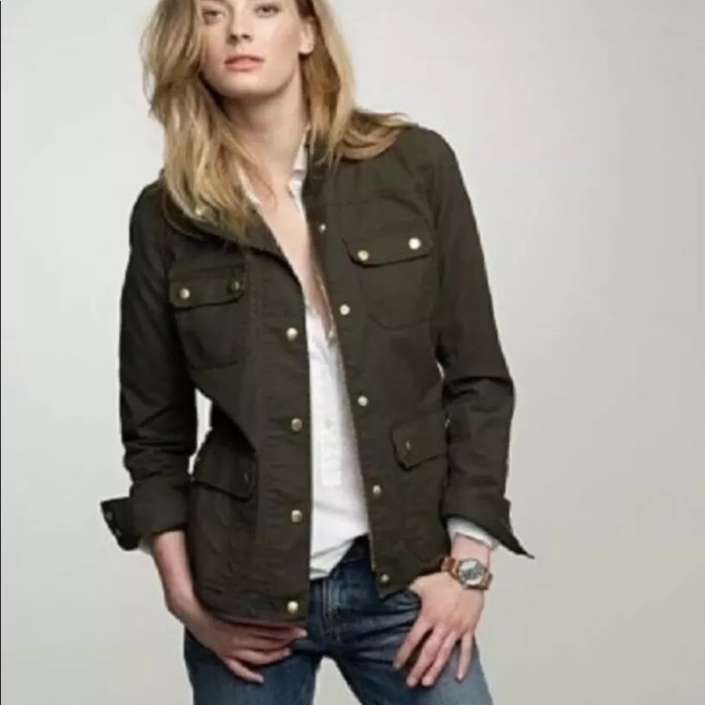 J crew Waxed cotton field jacket the downtown